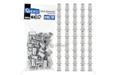 Nýtovací matice M10 (1,0–3,5) hliníkové, 50 ks - GEKO