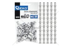 Nýtovací matice M5 (0,5–2,5) hliníkové, 50 ks - GEKO