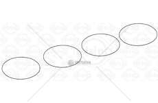 O-Ring Set, cylinder sleeve KFT/KFV/KFW/KFX Elring
