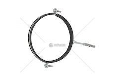 Objímka na trubky 8" 200-212mm, s gumovou vložkou, dva šrouby GEKO