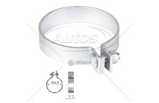 Objímka trubky výfuku al 104,5mm man, mercedes  0039928_A
