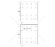 Obložení brzdové 19063,19064 textar 200x420 bez nýtů zn daf xf95,95xf,65cf,75cf,85cf 0200908_A