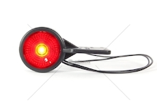 Obrysová skupinová svítilna přední a zadní bílá/červená WAS W23RF