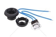 Obrysové LED světlo 12/36V modré kulaté FT-074NLED