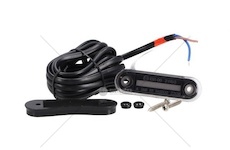 Obrysové LED světlo červené 12/24V oválné kouřové Boreman Boreman 1001-6003R