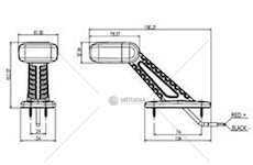 Obrysové světlo HELLA 2XS 357 006-011