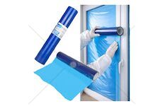 Ochranná folie na okna 50 cm × 25 m, samolepící – GEKO