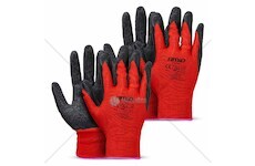 Ochranné rukavice polyesterové, potažené latexem, velikost 11 (2 páry), třída 2121X – AMiO-04638