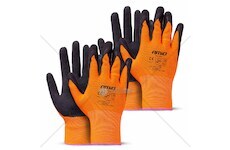 Ochranné rukavice polyesterové, potažené latexovou pěnou, velikost 11 (2 páry), třída 2132X – AMiO-04642
