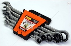 Očkoploché ráčnové klíče 8-19mm 5ks CORONA