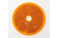 ODBLASK OKRAGLY Z OTWOREM ZOLTY FI80 SERTPLAS 9118