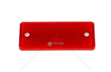 ODBLASK PROSTOKATNY CZERWONY Z OTWORAMI  DOB34/CZ