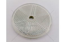 Odrazka kulatá s otvorem bílá FI60 DOB-33/BIALY