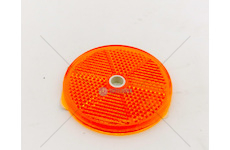 Odrazka kulatá s otvorem žlutá FI60 DOB-33/ZOLTY