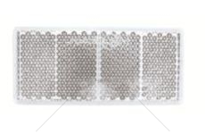 Odrazka obdelníková bílá 31,5*69  DOB-38/BIALY