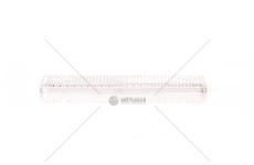 odrazka obdelníková bílá s otvorem  UP96X42/847