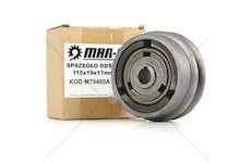 Odstředivá spojka 115x19 mm perodrážka 1-řemen MAR-POL