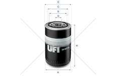 Oil Filter FILTRO OLIO F1AE0481 2300 CC LUNGO Ufi