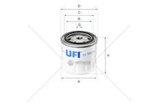 Oil Filter Filtro Olio spin-on Ufi