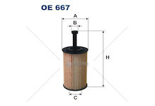 Olejový filter citroen berlingo 96> 1.6 16v WFIL OE 667