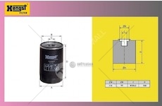 Olejový filtr MAN L2000 RAD-H210W01