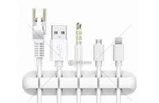 Organizér kabelů bílý