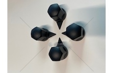 OSLONKA SZPILKI KOLA S-32 PLAST.CZARNA  NW32C/BWS