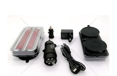 Osvětlení přívěsu bezdrátové magnetické 18-LED 12/24V  - SADA 2ks