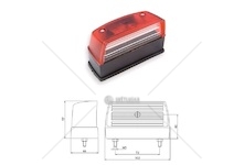 Osvětlení spz ft37/1 boční červené 0066417_A