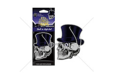 Osvěžovače vzduchu AROMA CAR MUERTOS Skull in Hat Black Oud