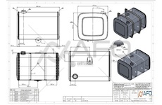 Palivová nádrž DAF 340L 960x670x620 901583