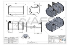 Palivová nádrž Volvo 315L 1030x670x560 901190