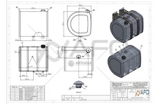 Palivová nádrž Volvo 325L 830x710x690 900133