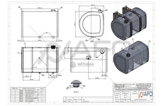 Palivová nádrž Volvo 400L 1030x710x690 900132