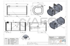Palivová nádrž Volvo 410L 1330x670x560 901192