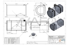 Palivová nádrž Volvo 564L 1430x710x690 900044