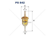 Palivovy filtr fiat uno 83> 1.1 WFIL PS 842