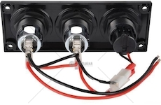 PANEL GNIAZD ZAPALNICZKI I USB 12/24V HERTH 51306872