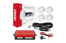 Parkovací asistent Buzzer 4 senzory bílé