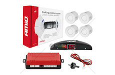 Parkovací asistent LED 4 senzory bílé