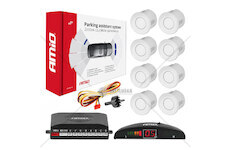 Parkovací asistent LED 8 senzorů bílých