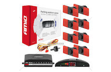 Parkovací asistent LED 8 senzorů černá vnitřní 16,5mm