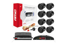 Parkovací asistent LED 8 senzorů černých GOLD 18mm