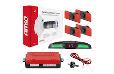 Parkovací asistent LED COB 4 senzory černá vnitřní 16,5mm