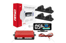 Parkovací asistent LED-GRAF 3D 4 senzory černé TRUCK 19mm