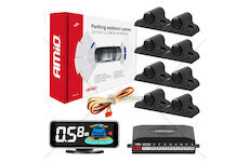 Parkovací asistent LED-GRAF 3D 8-senzorový černý TRUCK 19mm