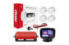 Parkovací asistent LED-GRAF 4 senzory bílé