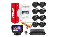 Parkovací asistent LED-GRAF 8 senzorů černé