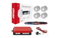 Parkovací asistent MAX LED 4 senzory stříbrné