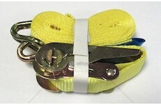Pás upínací  0,5t/25mm/ 4m s hákem (2x) žlutý 0065953_A